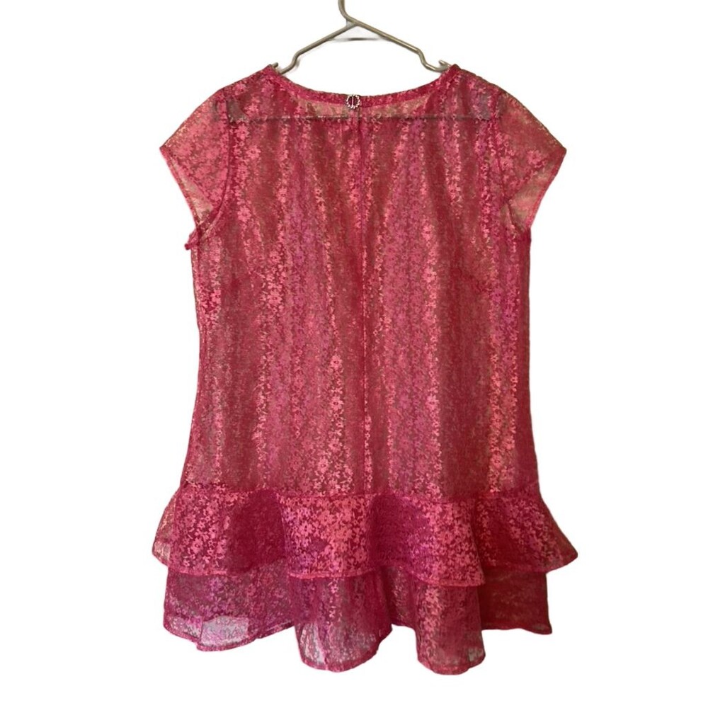 Vintage Red Sleeveless Top / Blouse - size M